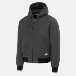 Men's Canvas Long Sleeve Full Zip Bomber Jacket