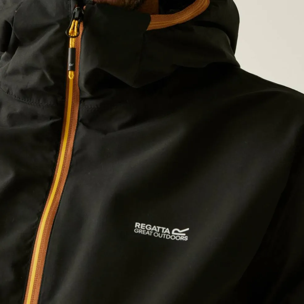 Men's Caspen Isotex 10000 Breathable Waterproof Long Sleeve Full Zip Waterproof Jacket