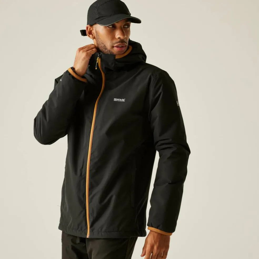 Men's Caspen Isotex 10000 Breathable Waterproof Long Sleeve Full Zip Waterproof Jacket