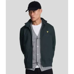 Men's Classic Funnel Neck Long Sleeve Zip Harrington Jacket
