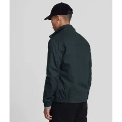 Men's Classic Funnel Neck Long Sleeve Zip Harrington Jacket