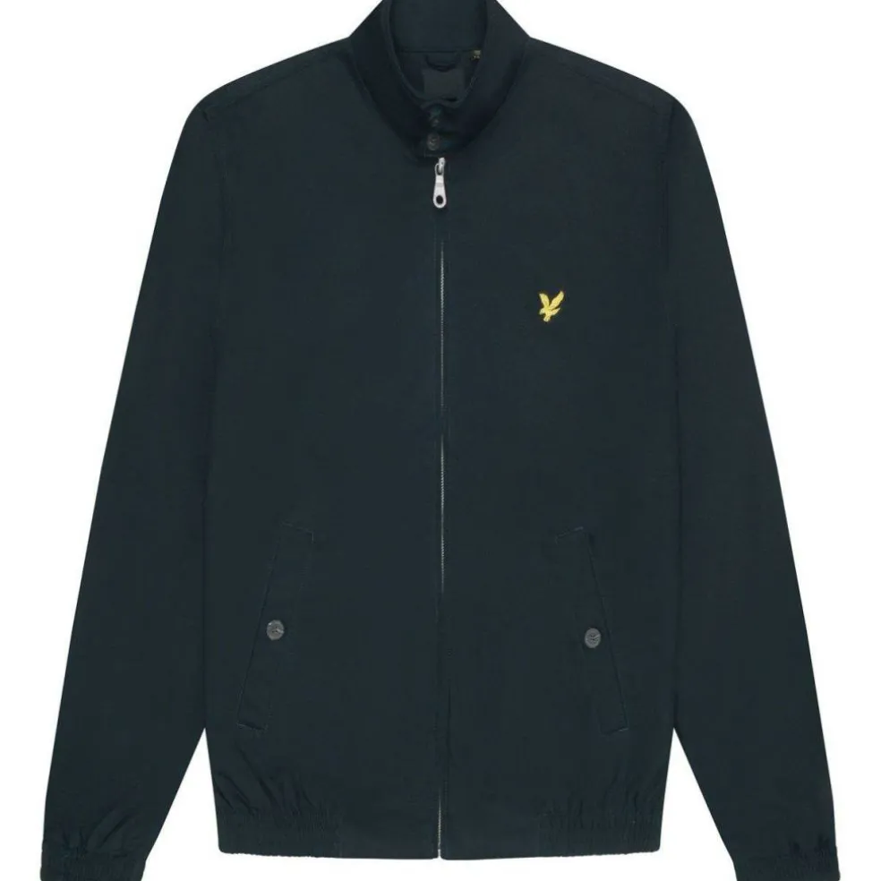 Men's Classic Funnel Neck Long Sleeve Zip Harrington Jacket