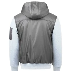 Men's Classic Hooded Fleece-Lined Long Sleeve 5 Pocket Hybrid Jacket