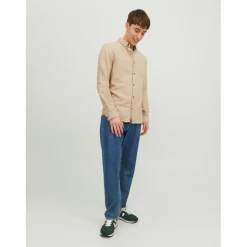 Men's Classic Long-Sleeve Plain Shirt