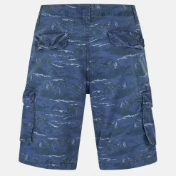 Mens Cotton Shorts with All Over Palm Tree Print