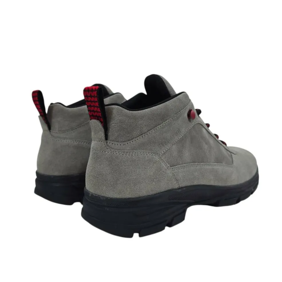 Men's Delia Premium Leather Ankle Lace Up Hiker Rugged Boots