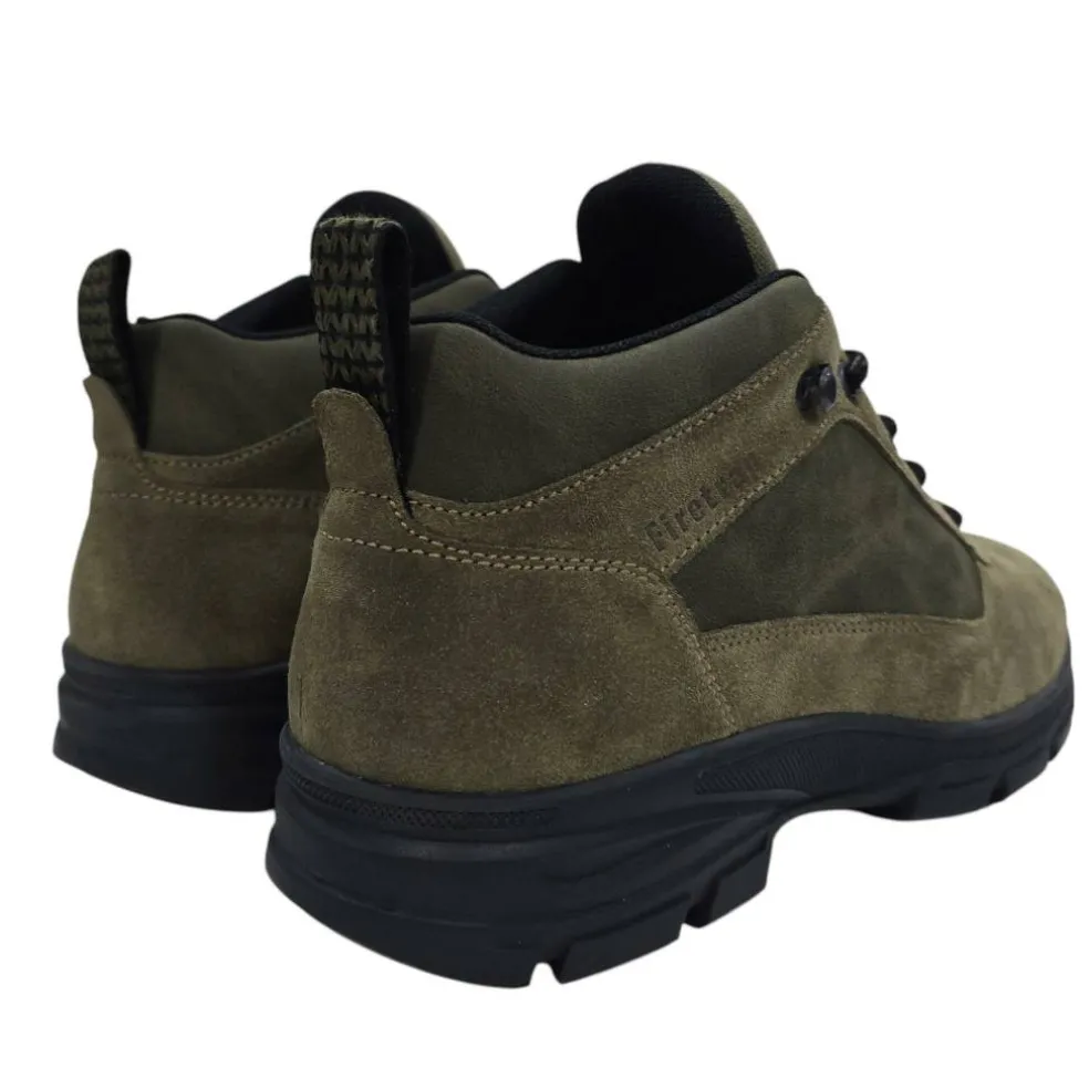 Men's Delia Premium Leather Ankle Lace Up Hiker Rugged Boots