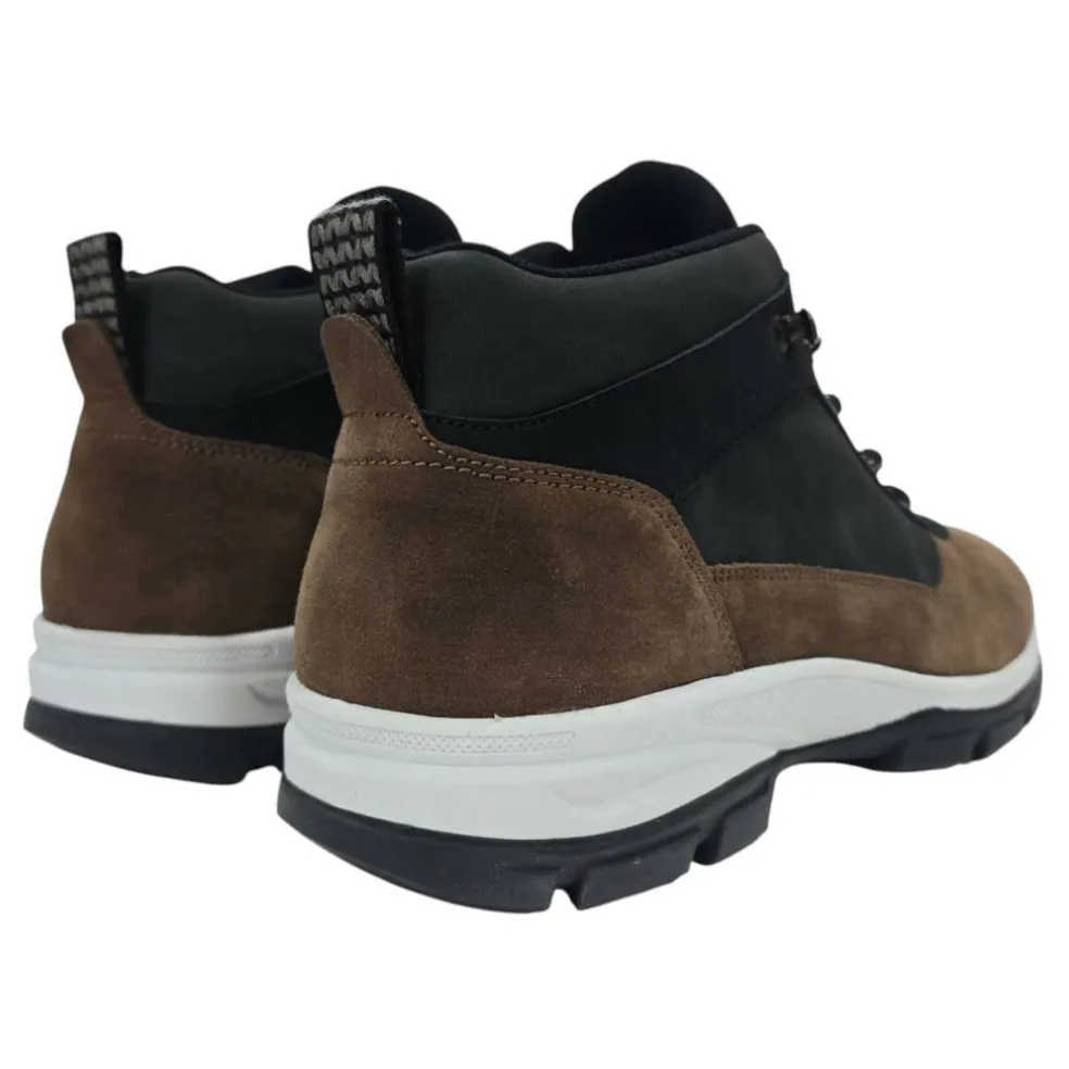 Men's Delia Premium Leather Ankle Lace Up Hiker Rugged Boots