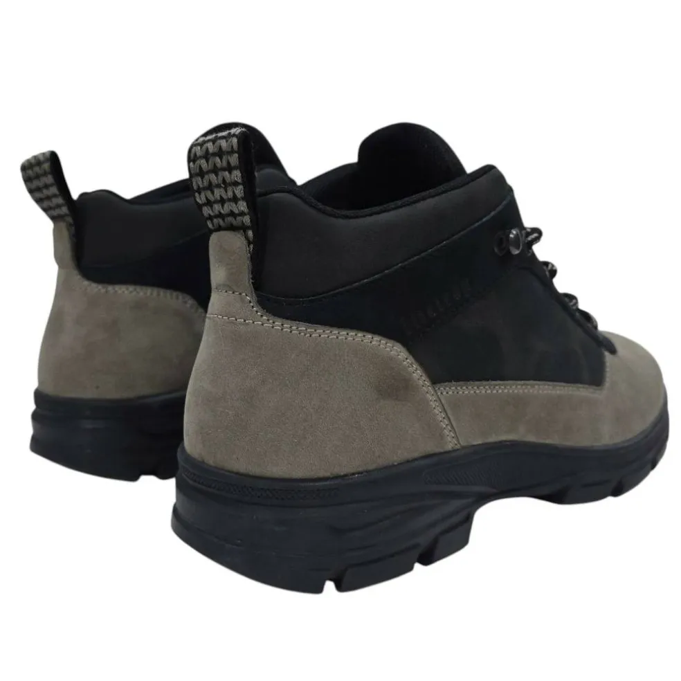 Men's Delia Premium Leather Ankle Lace Up Hiker Rugged Boots