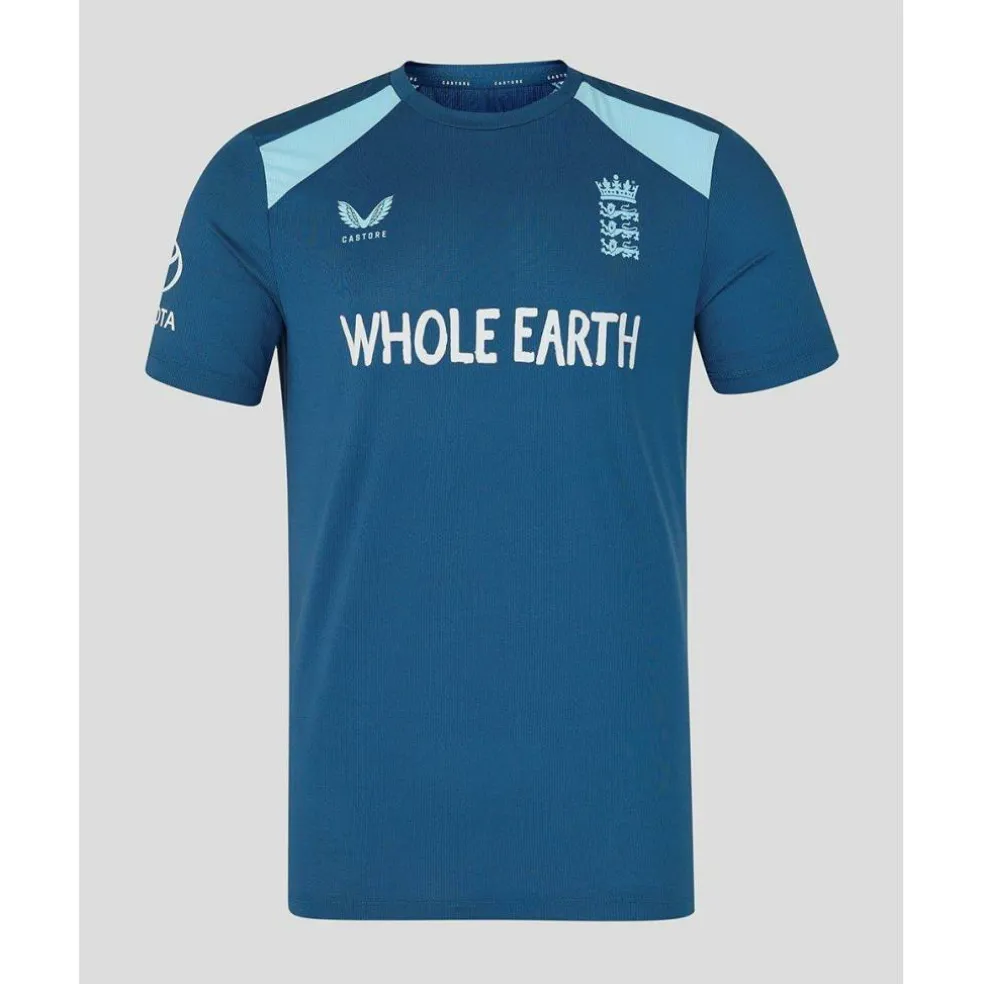 Mens 26/27 England Cricket Training Short Sleeve Performance T-Shirt