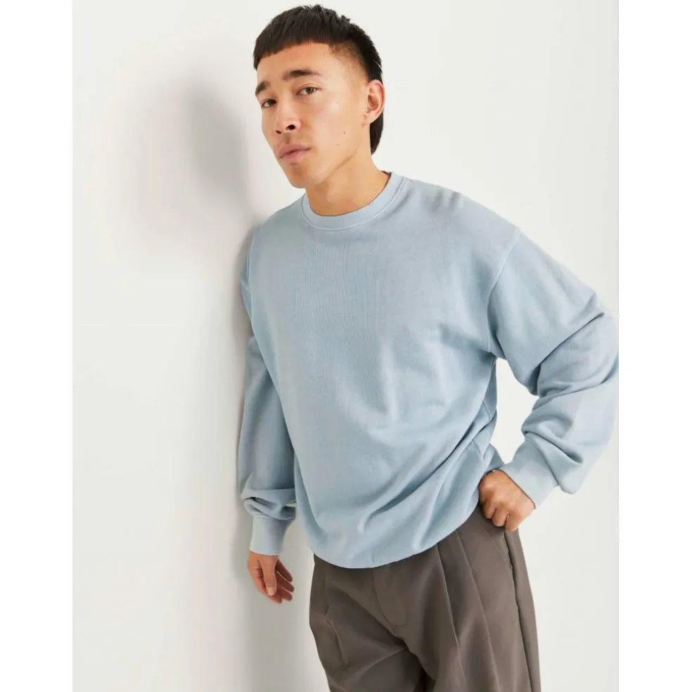 Men's Faded Sweat Crew Neck Sweatshirt
