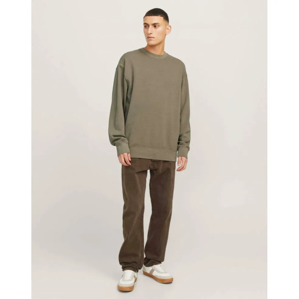 Men's Faded Sweat Crew Neck Sweatshirt