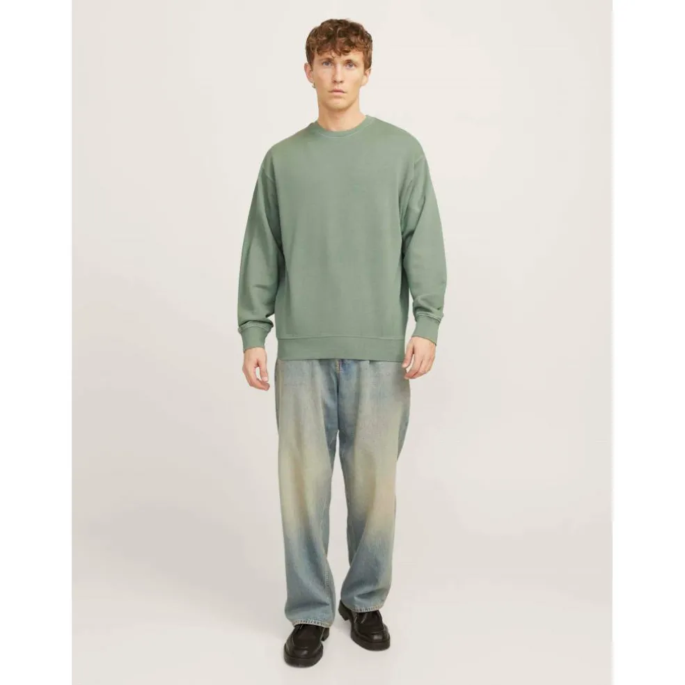 Men's Faded Sweat Crew Neck Sweatshirt