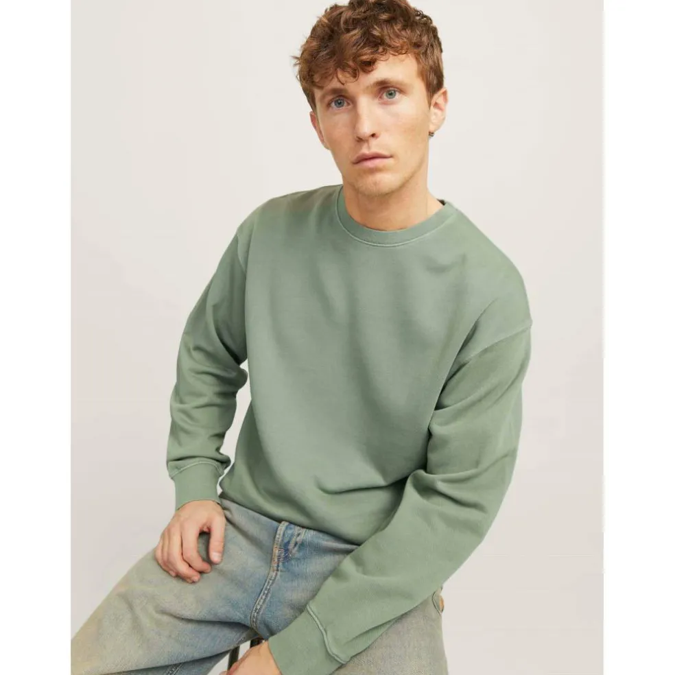 Men's Faded Sweat Crew Neck Sweatshirt