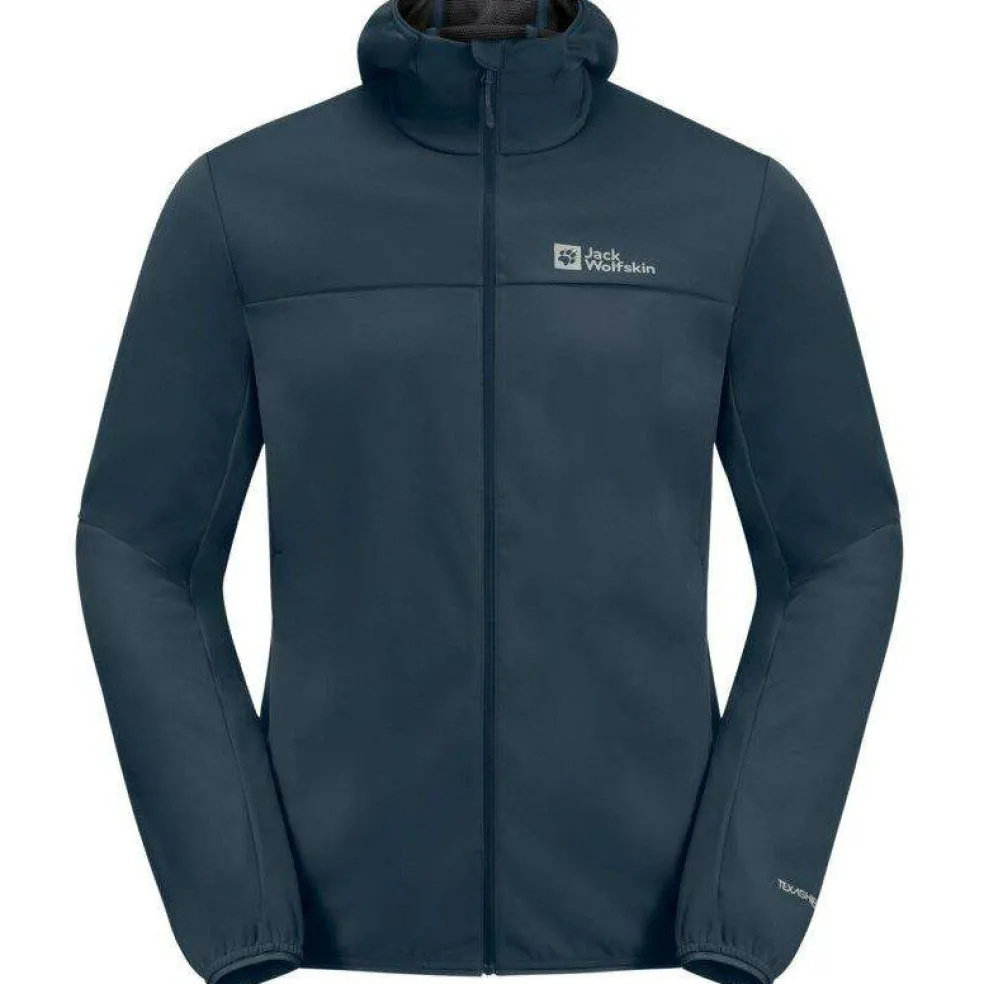 Men's Feldberg Water Resistant Windproof Hooded Long Sleeve Softshell Jacket