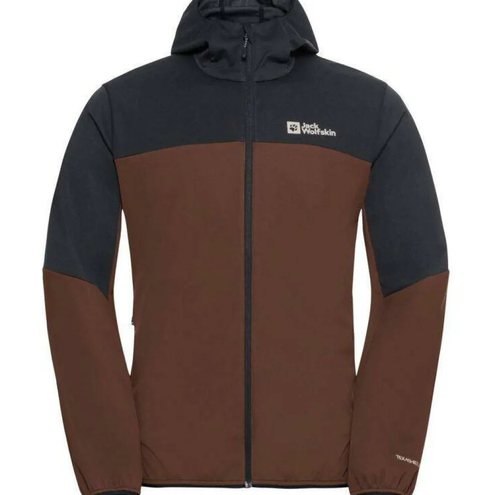 Men's Feldberg Water Resistant Windproof Hooded Long Sleeve Softshell Jacket
