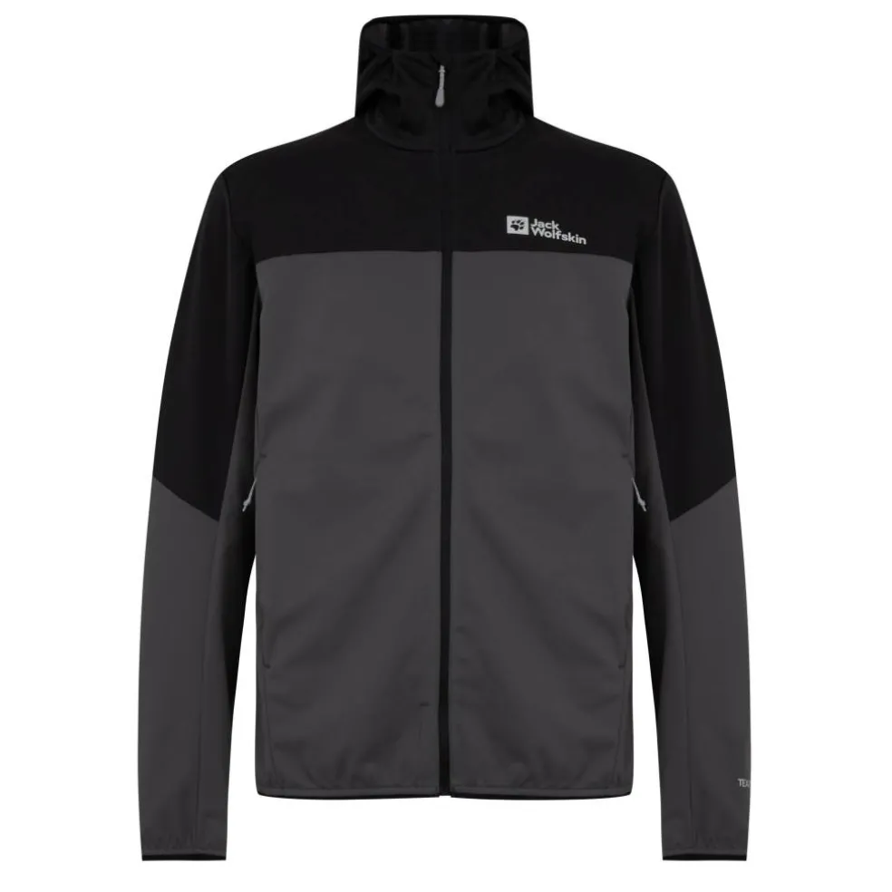 Men's Feldberg Water Resistant Windproof Hooded Long Sleeve Softshell Jacket