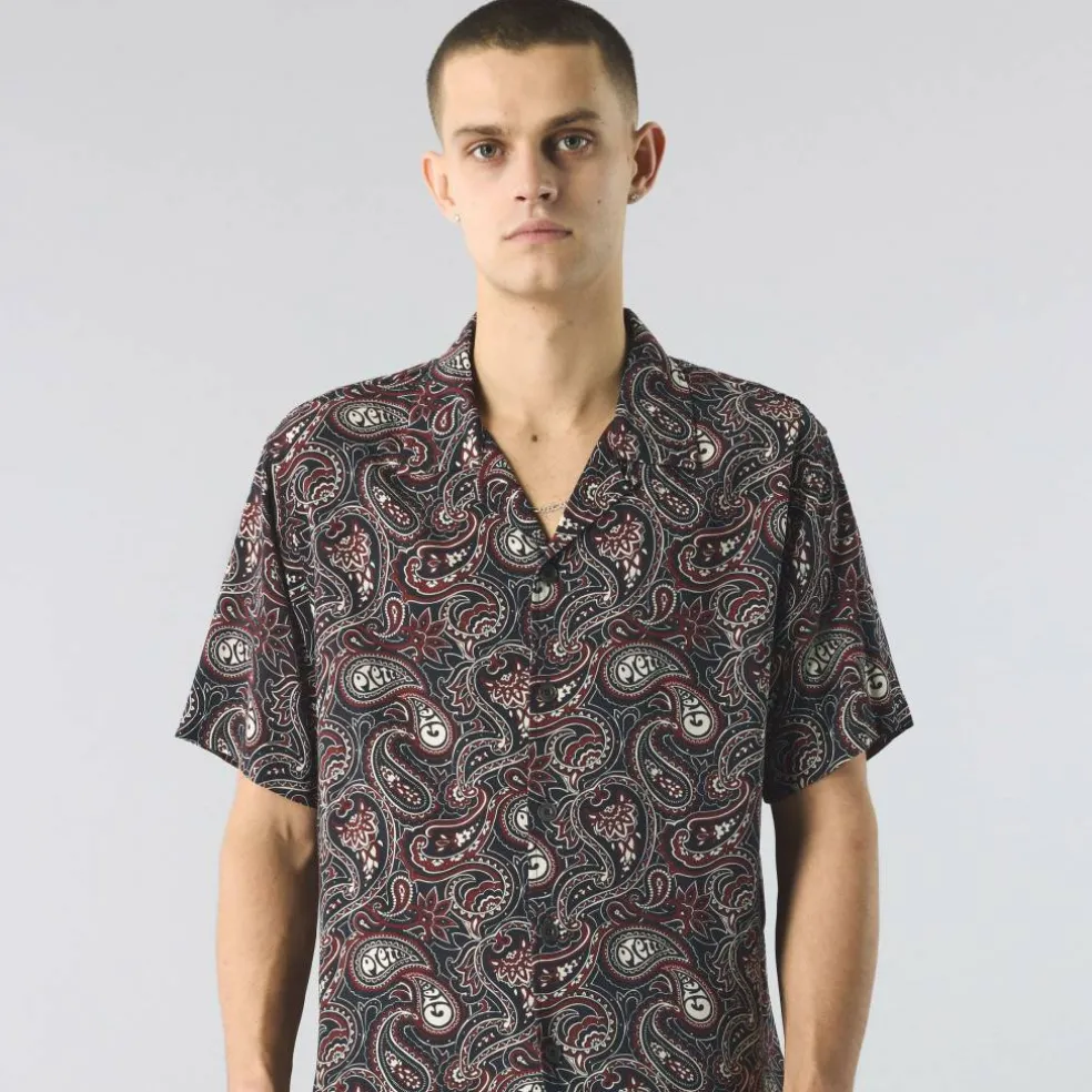 Men's Feltham Paisley Short-Sleeve Patterned Shirt