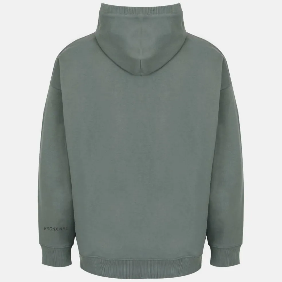 Men's Flocked Cotton Long Sleeve Oversized Fit Hoodie