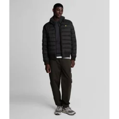 Men's Funnel Wadded Medium Puffer Jacket