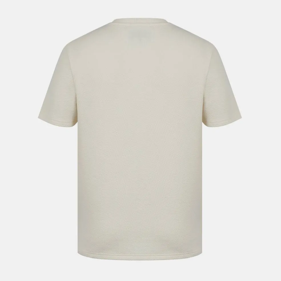 Men's JW Bubble Texture Cotton Short Sleeve Crew Neck Oversized T-Shirt