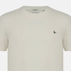 Men's JW Bubble Texture Cotton Short Sleeve Crew Neck Oversized T-Shirt