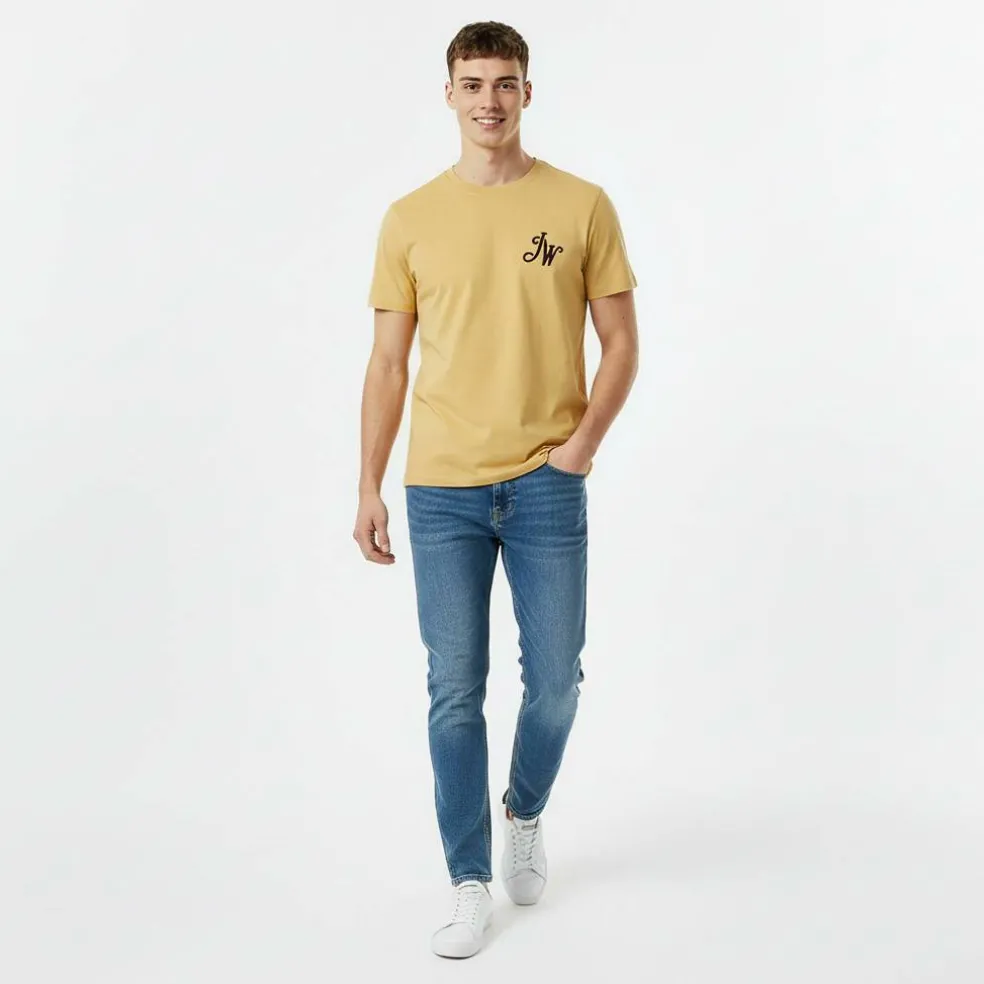 Men's JW Script Initial Regular Fit T-Shirt