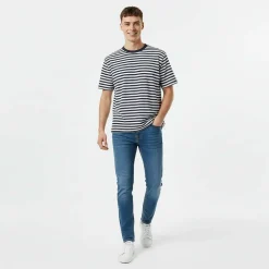 Men's JW Waffle Stripe Regular Fit T-Shirt