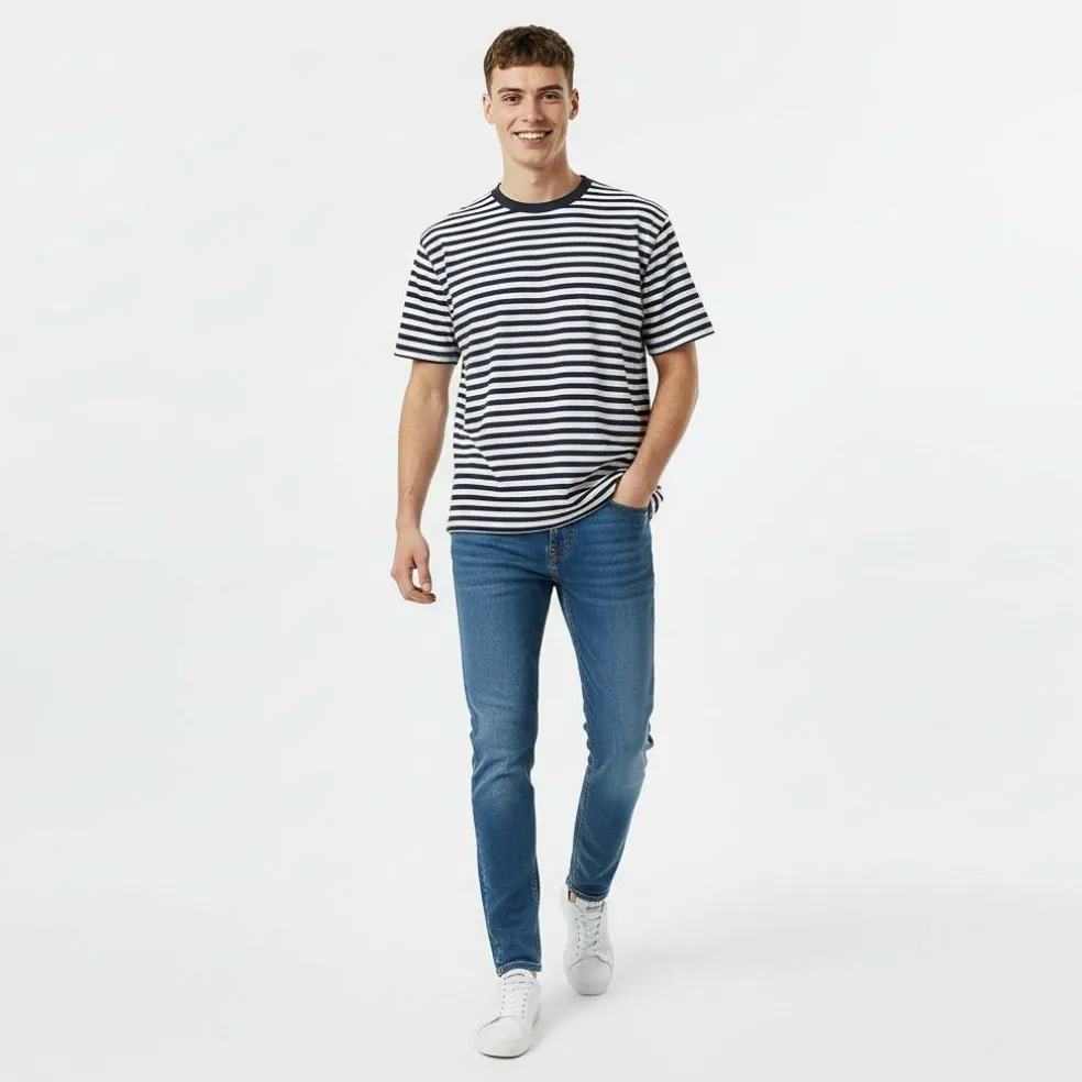 Men's JW Waffle Stripe Regular Fit T-Shirt