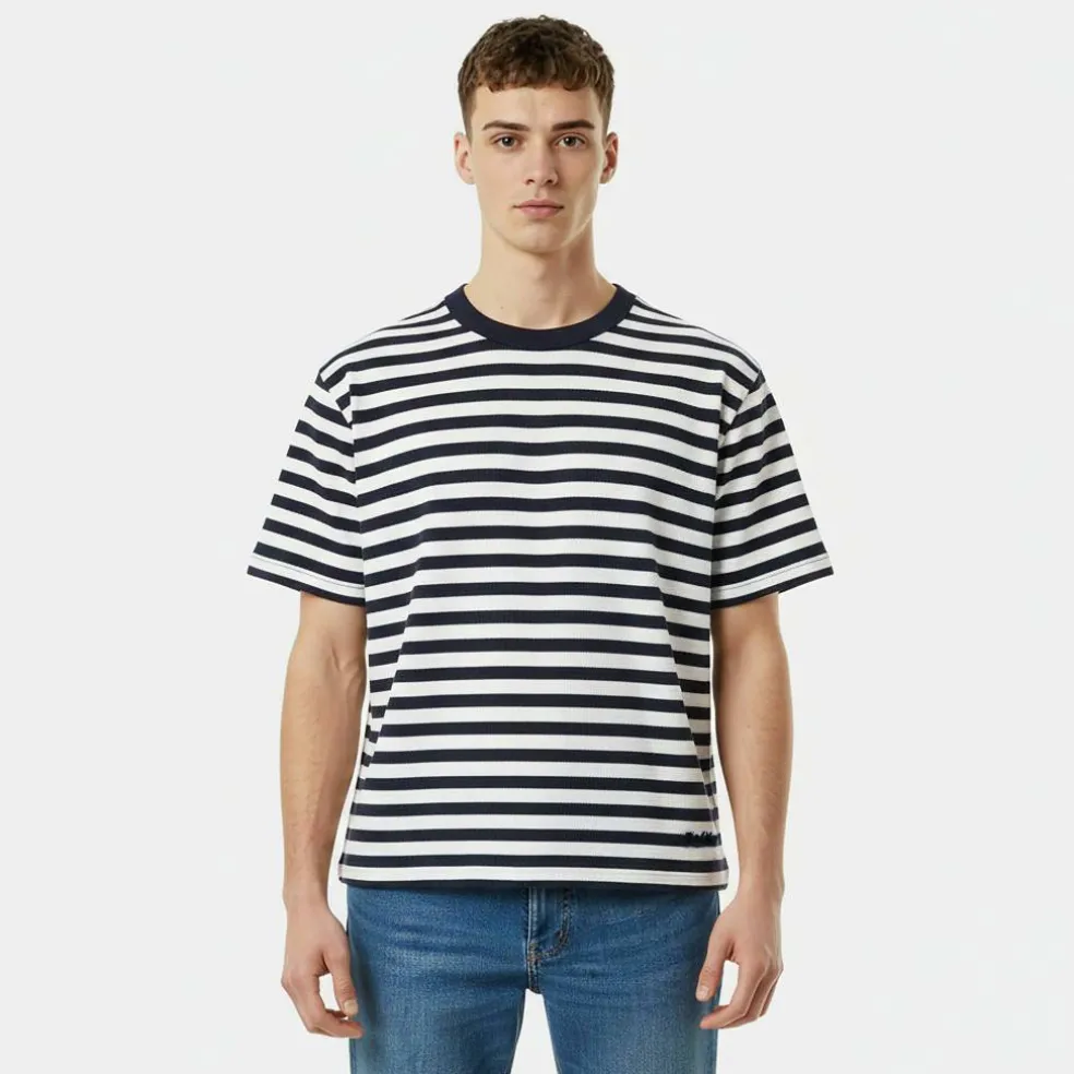 Men's JW Waffle Stripe Regular Fit T-Shirt
