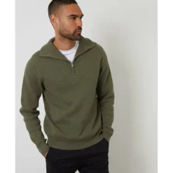 Men's Kamrul Quarter Zip Knitted Jumper