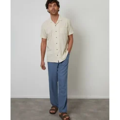 Men's Linen Straight Leg Trouser