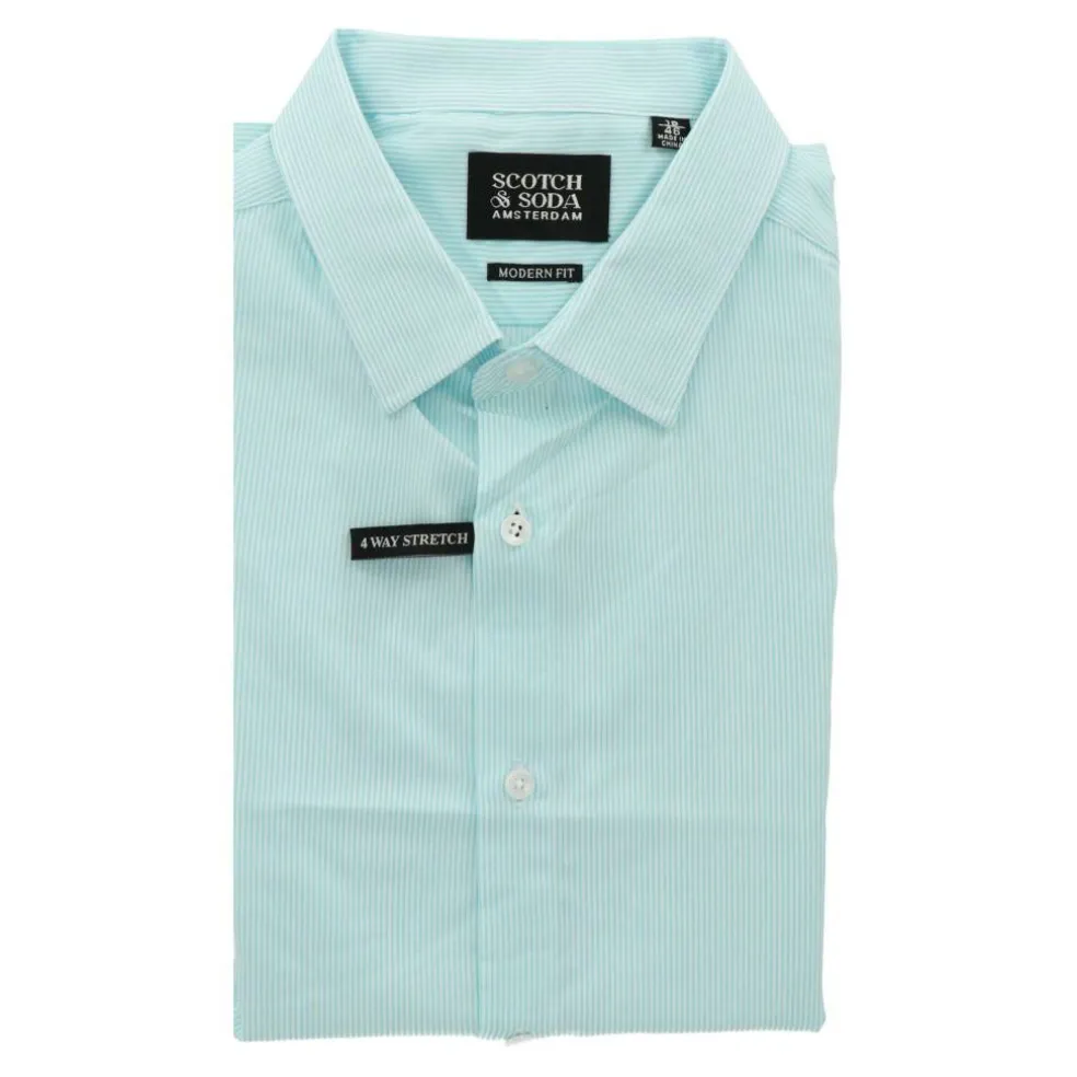 Men's Long-Sleeve Patterned Shirt