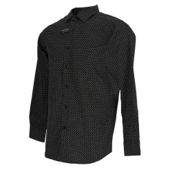 Men's Long-Sleeve Patterned Shirt