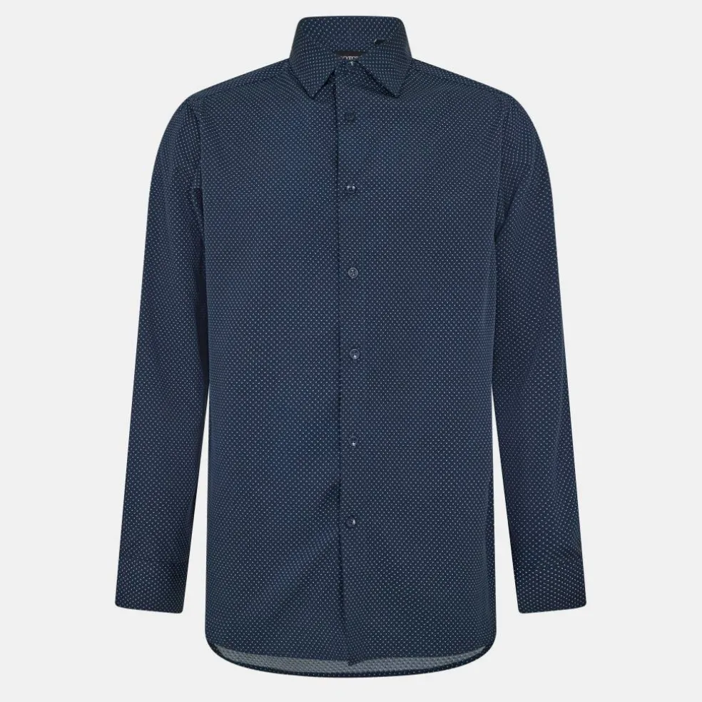 Men's Long-Sleeve Patterned Shirt