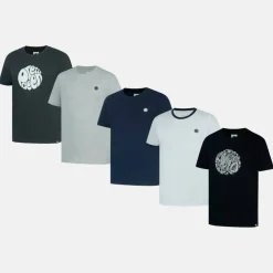 Men's 5-Pack Cotton Crew Neck Short Sleeve T-Shirt