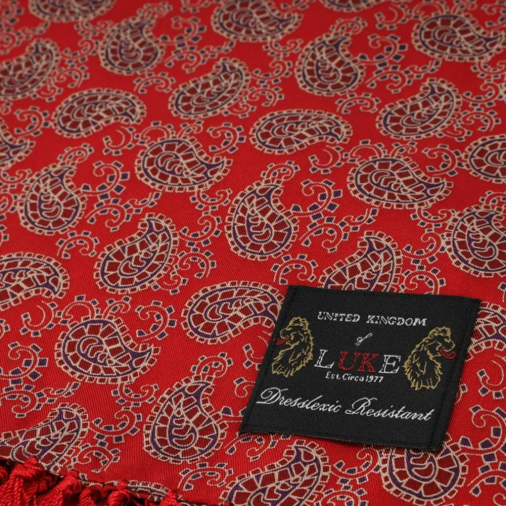 Men's Paisley Midweight Scarf