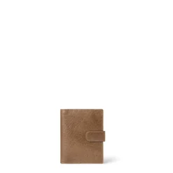 Men's Passport Holder Leather Embossed Billfold Wallet
