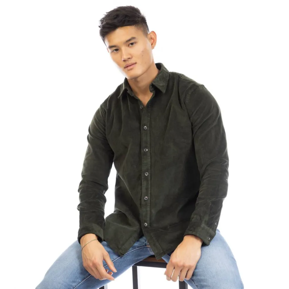 Men's Plain Long Sleeve Shirt