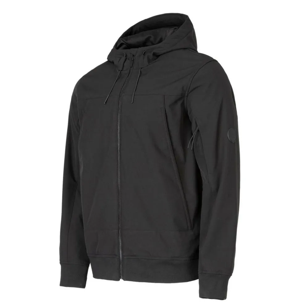 Men's Pocket Hooded Long Sleeve Softshell Jacket