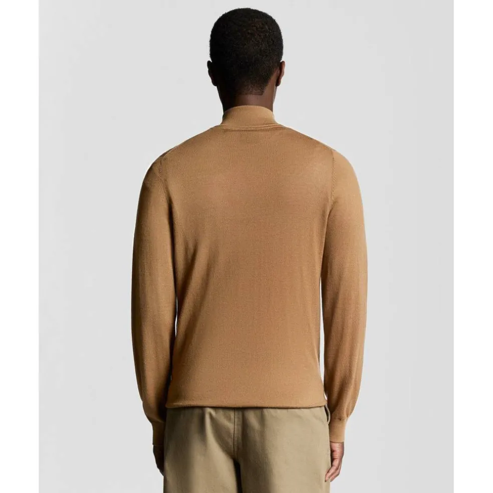 Men's Quarter Zip Knitted Jumper