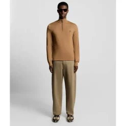 Men's Quarter Zip Knitted Jumper