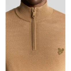 Men's Quarter Zip Knitted Jumper