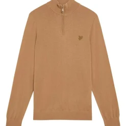 Men's Quarter Zip Knitted Jumper