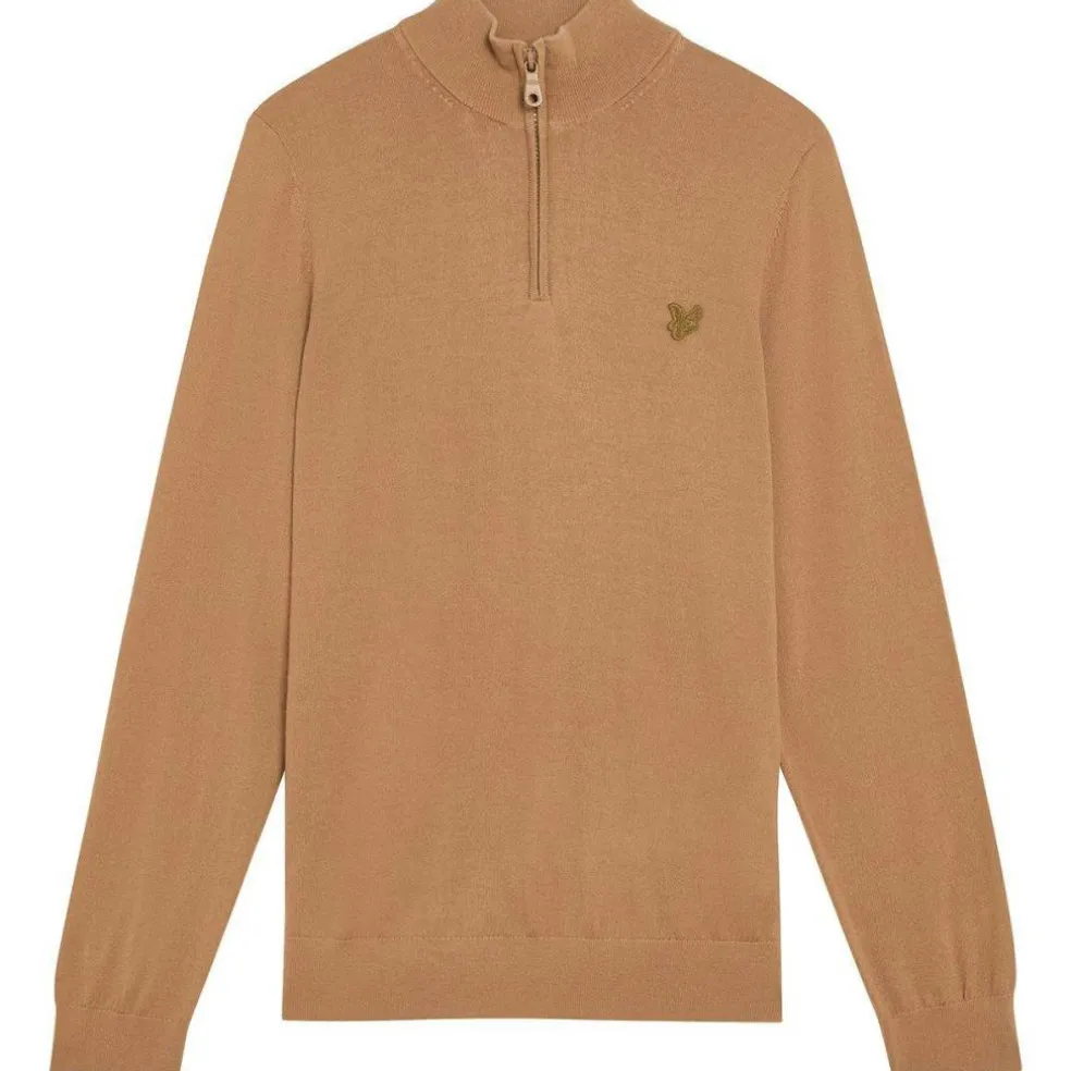 Men's Quarter Zip Knitted Jumper