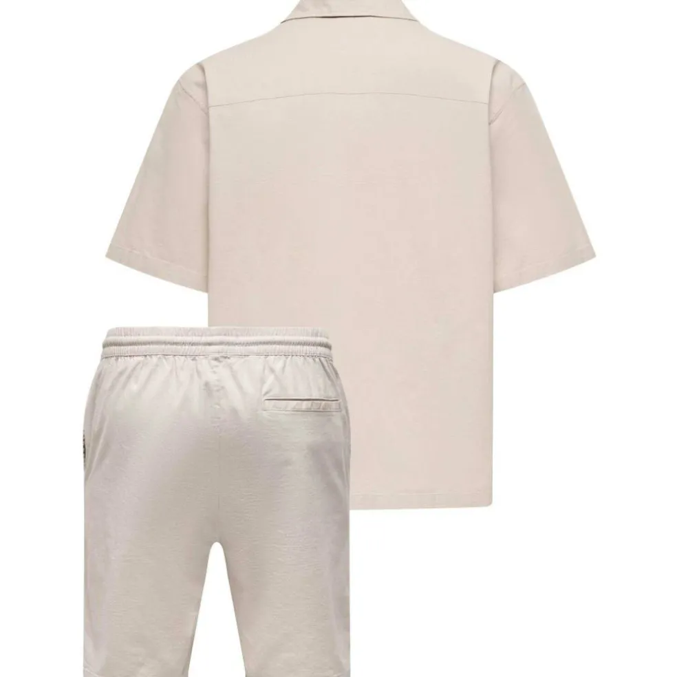 Mens Resort Shirt and Shorts Set