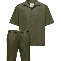 Mens Resort Shirt and Shorts Set