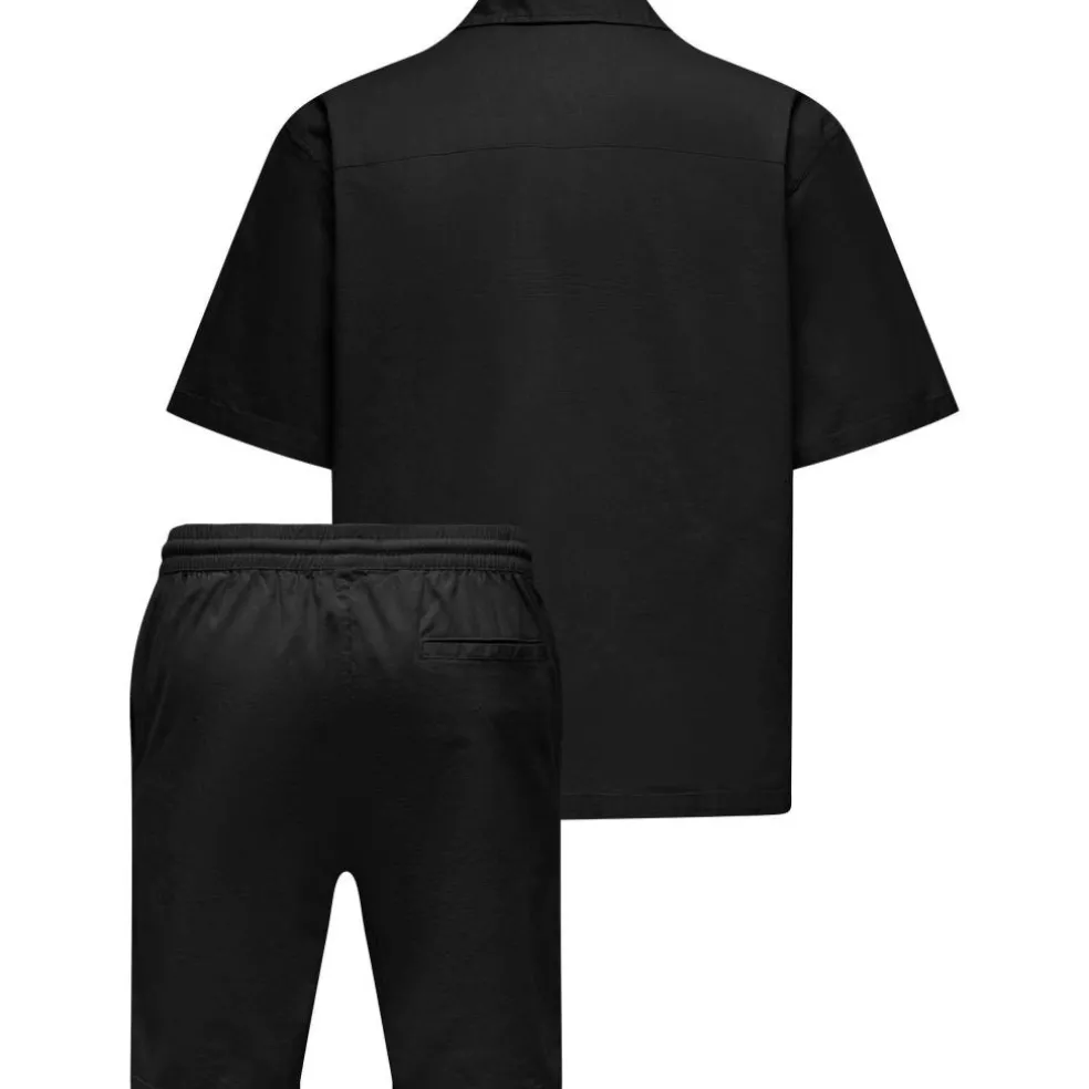 Mens Resort Shirt and Shorts Set