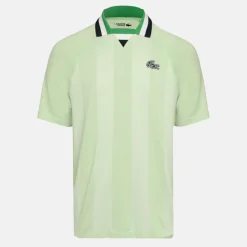 Men's Ribbed Collar Short Sleeve Performance Polo Shirt