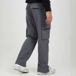 Mens Ripstop Cargo Trousers with Drawstring Waist